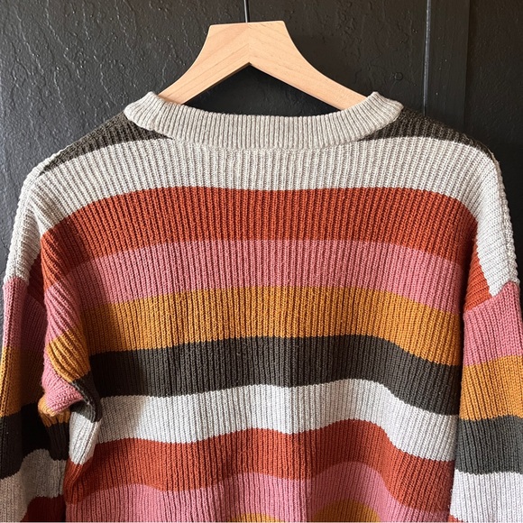 Madewell Striped Crew Neck Pocket Sweater - Picture 10 of 13